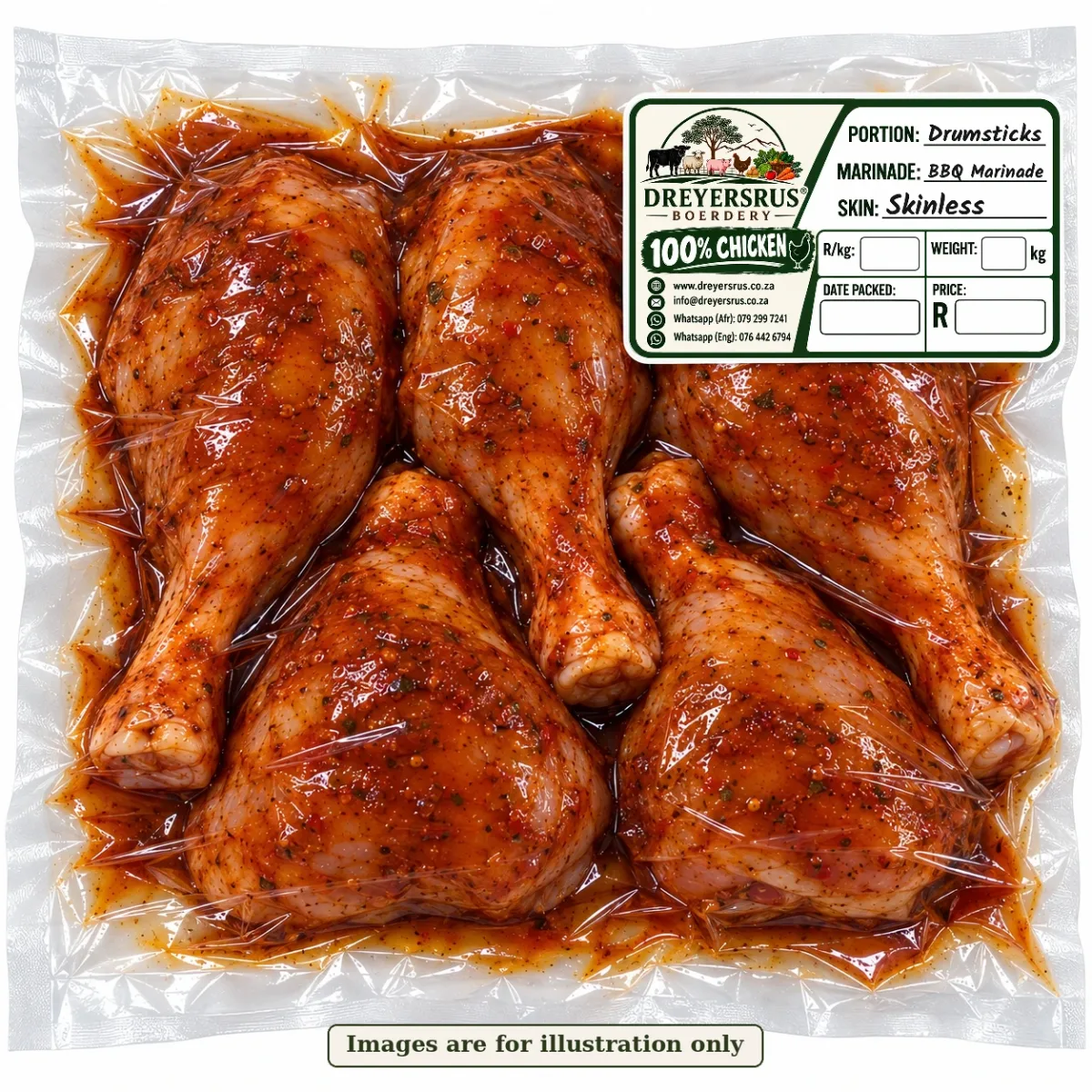 Marinated Skinless Drumsticks — BBQ Marinade