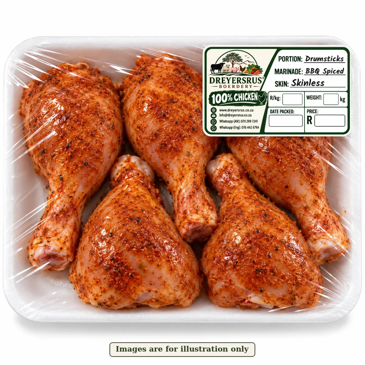Spiced Skinless Drumsticks — BBQ Spice