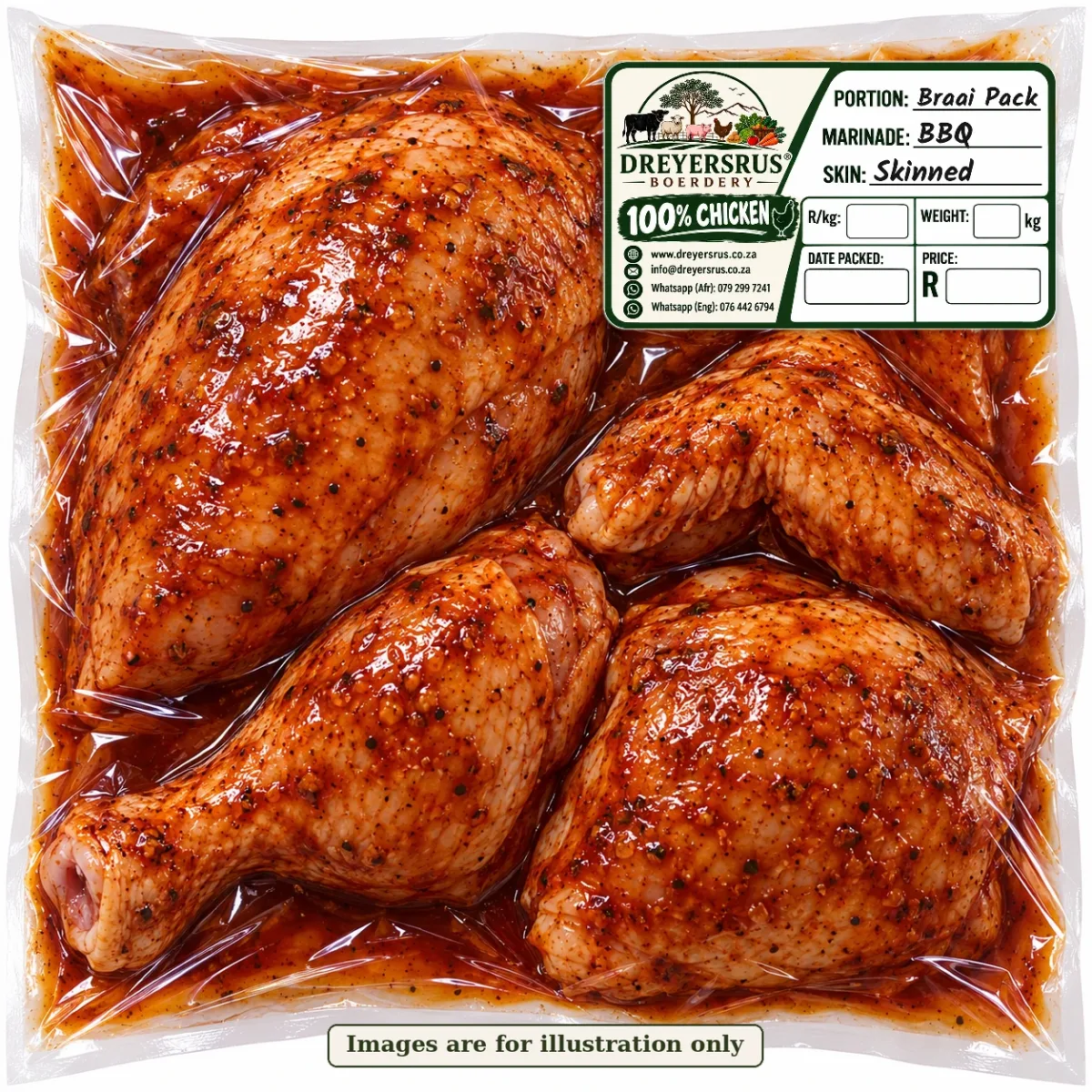 Marinated Skinned Braai Pack — BBQ Marinade