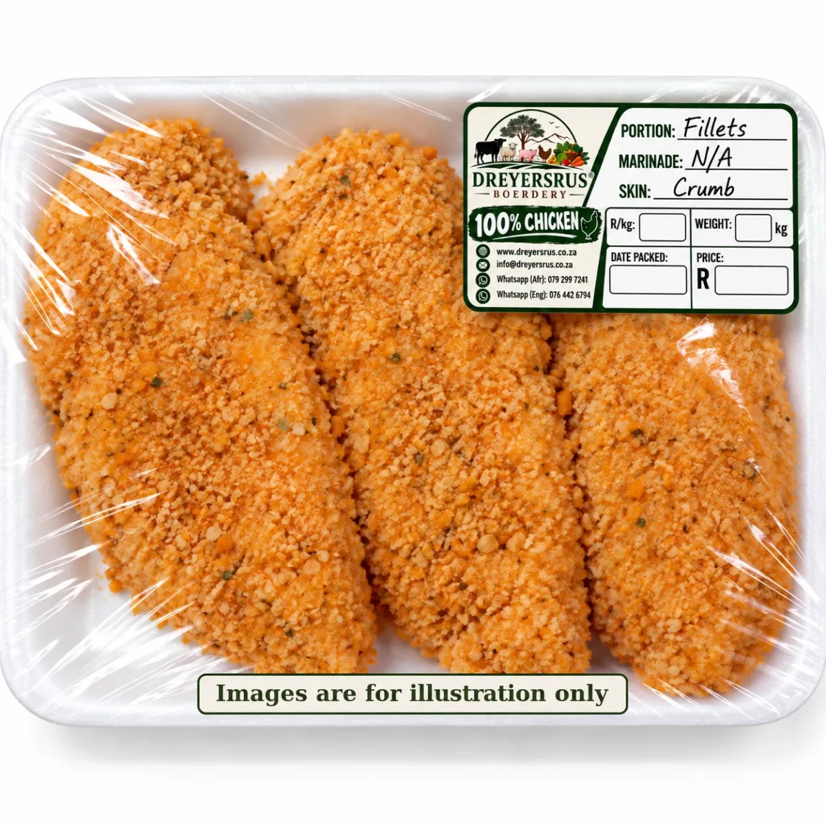 Crumbed Chicken Fillets
