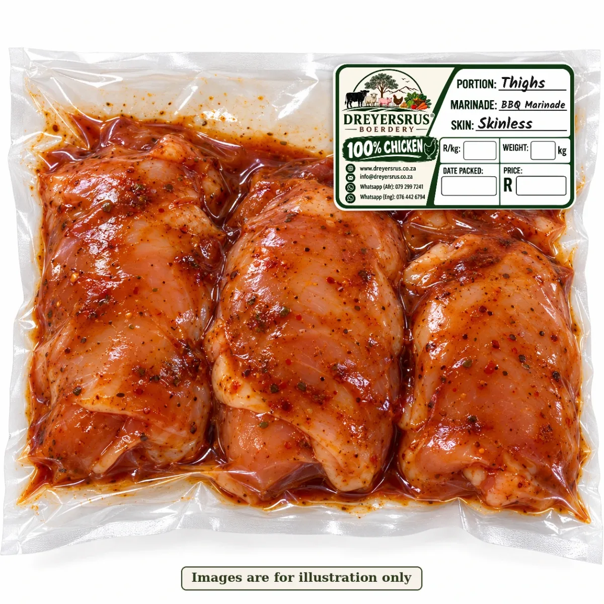 Marinated Skinless Thighs — BBQ Marinade