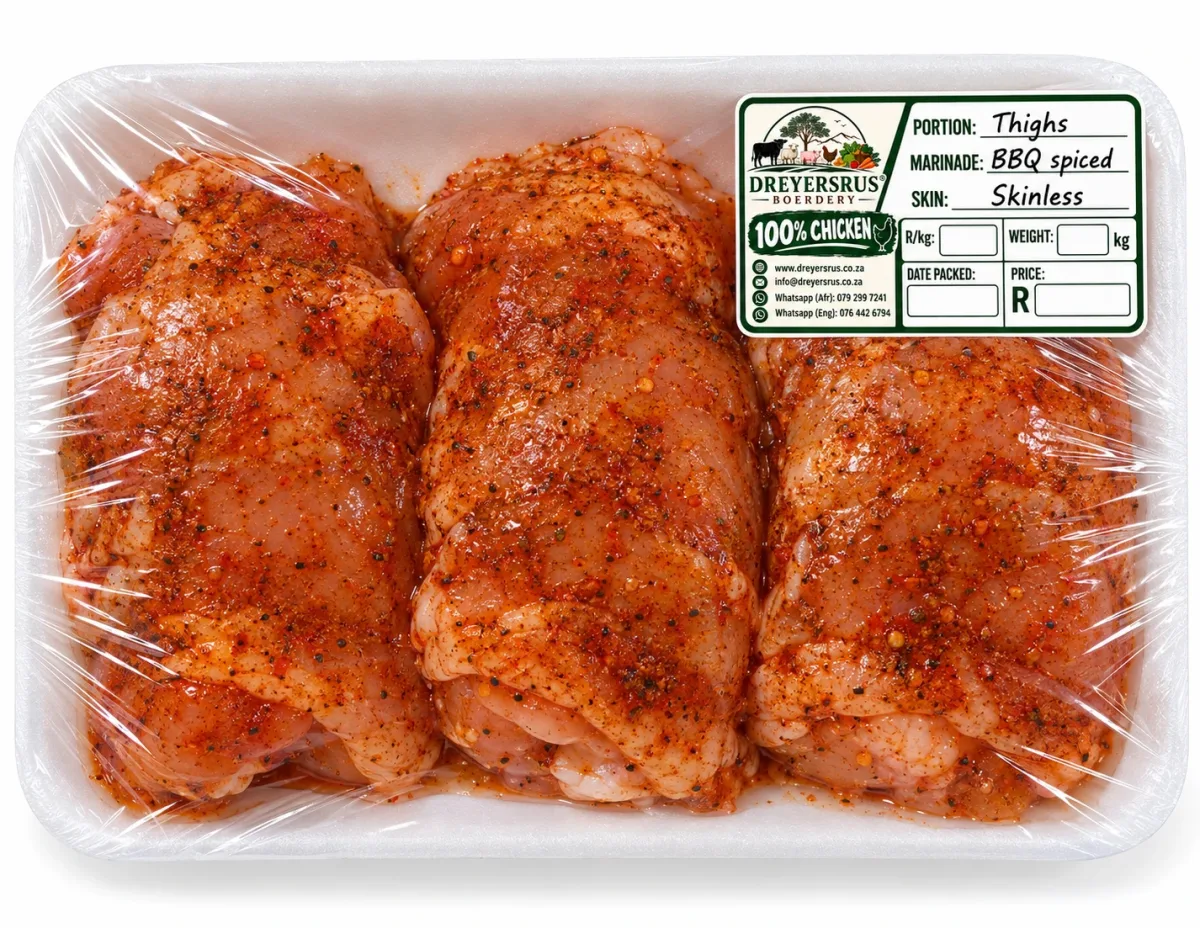 Spiced Skinless Thighs — BBQ Spice