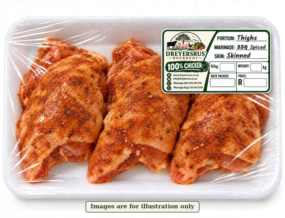 Spiced Skinned Thighs — BBQ Spice