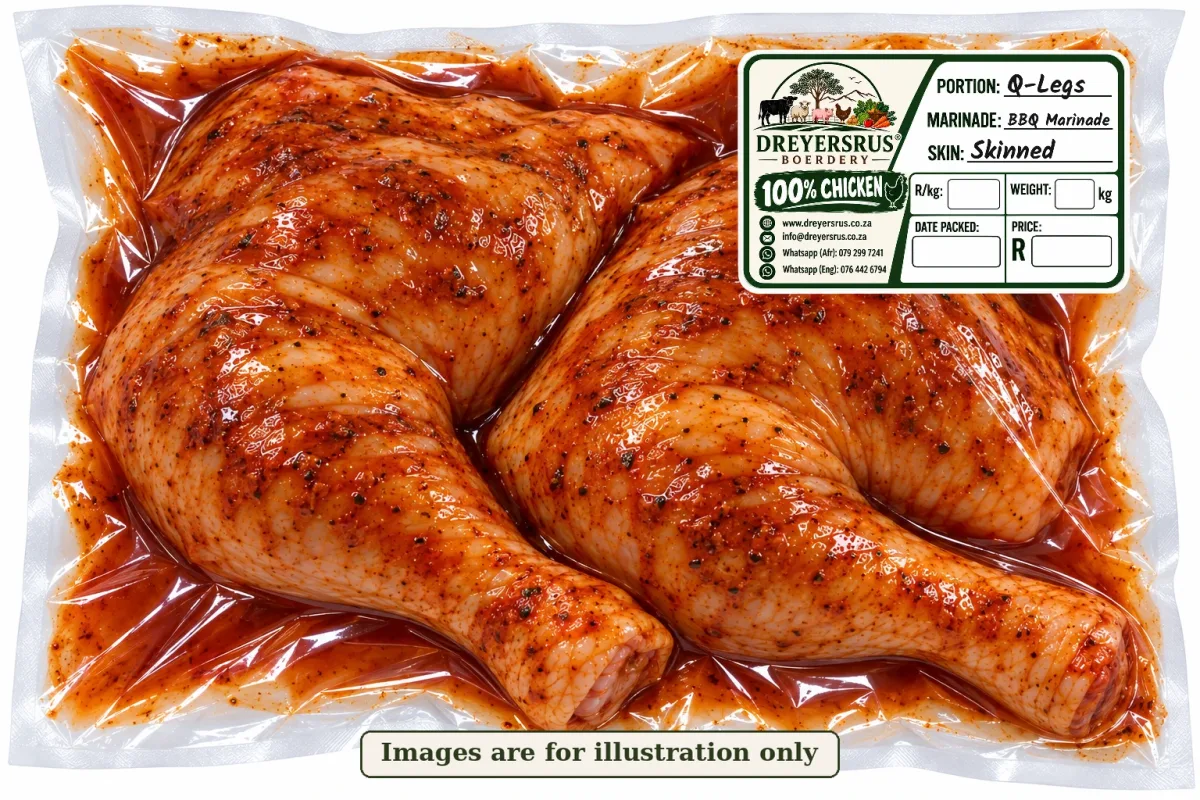 Marinated Skinned Quarter Legs — BBQ Marinade