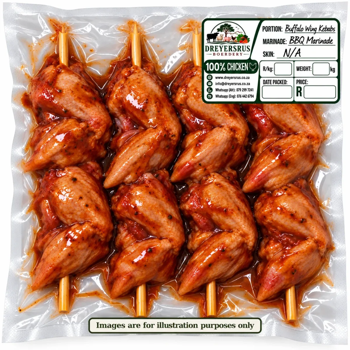 Marinated Buffalo Wing Kebabs — BBQ Marinade