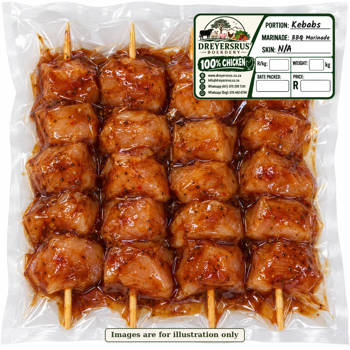 Marinated Chicken Kebabs — BBQ Marinade