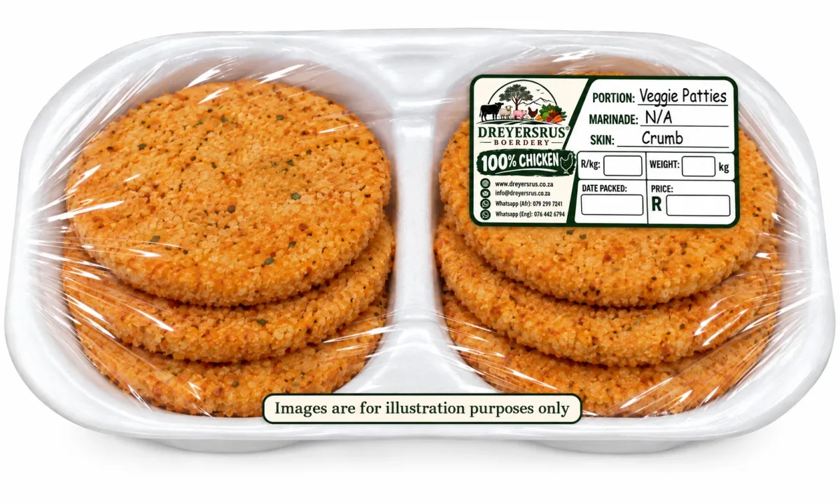 Crumbed Chicken Veggie Patties